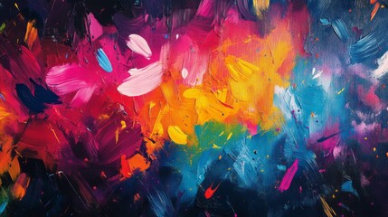 Fototapeta premium Vivid Abstract Color Explosion