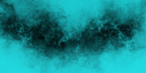 abstract cloud and vapor texture background. Black and blue smoke aquarelle smudge illustration smooth grungy smokey light pastel colors ink glow. Teal color powder explosion .	
