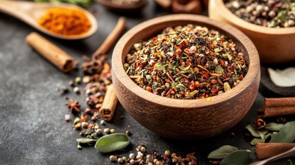 A herbs and spices blend designed for digestion, featuring calming, stomach-soothing ingredients, ideal for promoting digestive health in teas or supplements.