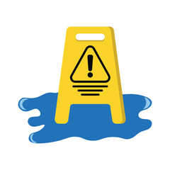 Wet Floor Warning Sign