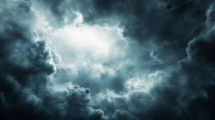 Dark Storm Clouds Gathering Overhead