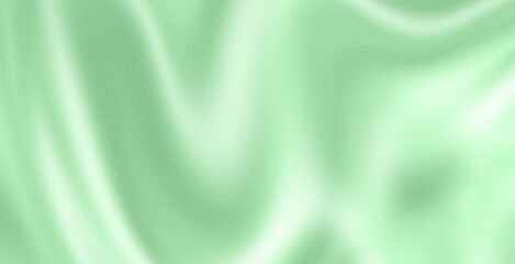 Green fabric silk Minimalist texture for aesthetic background beautiful abstract background gradient fresh color With noise for banner	