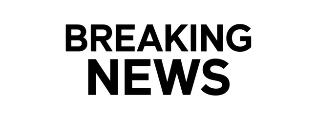 BREAKING NEWS creative banner,minimalistic flat vector illustration,plain background