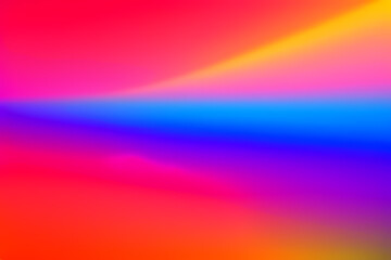 Vivid blur neon pink red orange blue purple rainbow color gradient abstract background. Light through a prism