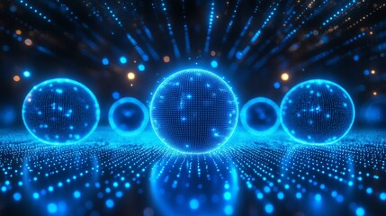 Obraz premium Futuristic Digital Sphere