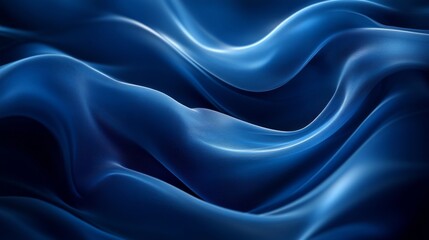 Fototapeta premium Blue Silk Waves