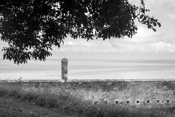 vue de la forteresse de la ville du Château sur l'île d'Oléron en Charente maritime en France en...