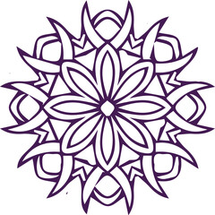 Beautiful flower art and mandala vector design