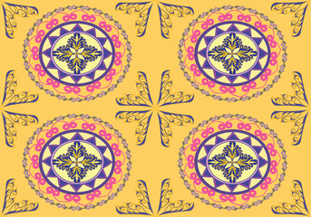 seamless damask pattern design for fabric carpet floor textile wallpaper tablecloth curtain mattresses ceramic background 