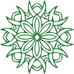 Beautiful flower art and mandala vector design
