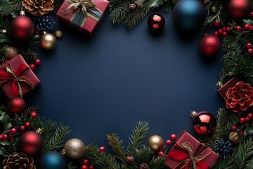 Merry Christmas and happy new year background.