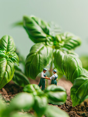 miniature vegetable poster