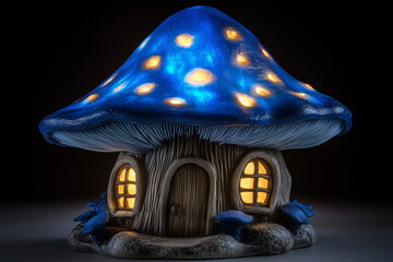 A house that looks like a mushroom