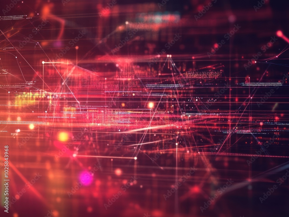Poster a tech and data background with a clean, modern design featuring digital interfaces, futuristic grap