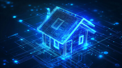 A smart home system lets you control your appliances from your tablet using the internet. It's like a digital house that connects to your phone, making your home more automated, secure, and connected.