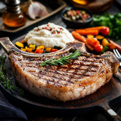 lamb chops with potatoes