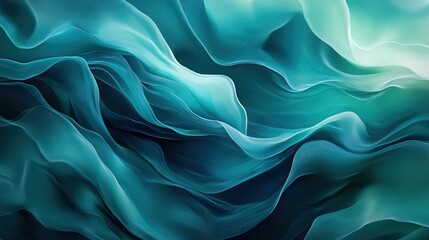 Fototapeta premium Abstract image featuring blue and green tones