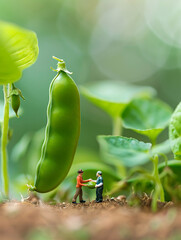 miniature vegetable poster