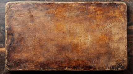 Worn Butcher Block Kitchen Desk, showcasing a detailed texture of aged wooden surface, highlighting the rustic charm and character of a vintage kitchen workspace.