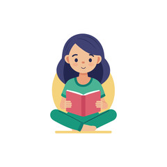 girl reading book