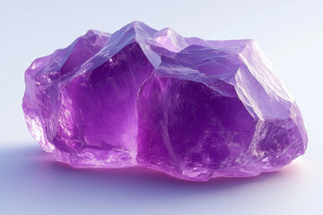 Fototapeta premium amethyst isolated on white background