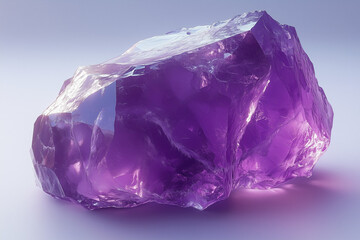 Fototapeta premium amethyst isolated on white background