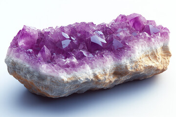 amethyst isolated on white background