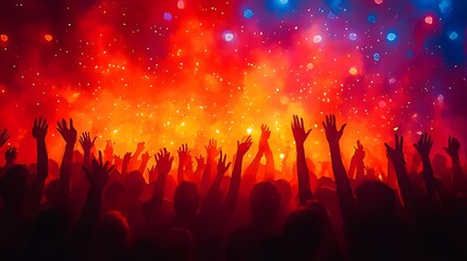 Watercolor illustration of community events that celebrate diversity and promote inclusion