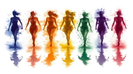 Vector graphic illustrating the role of youth in advocating for human rights and social justice