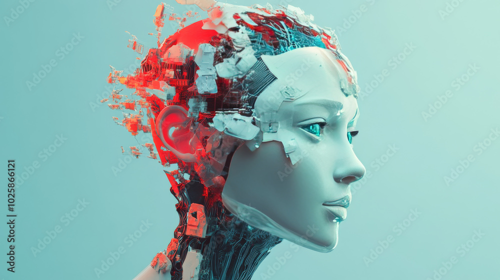Poster ai technology is like a computer brain that can communicate with networks, analyze data, and learn f