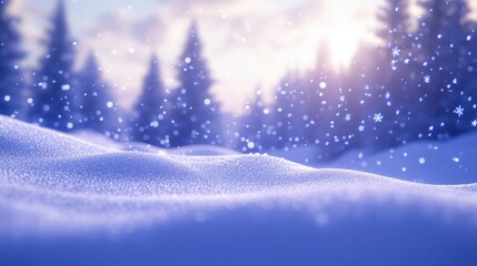The Snowy Winter Landscape