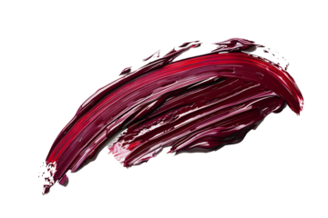 maroon colored pain stroke isolated on transparent background