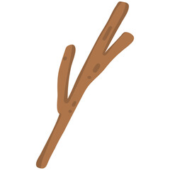Dry tree branch illustration