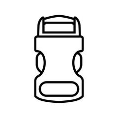 buckle icon. backpack buckle vector.