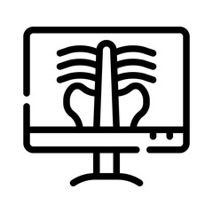 Icon X-ray With Style Outline