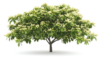 Obraz premium Foliage tree with vibrant green leaves