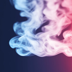 pink and blue smoke