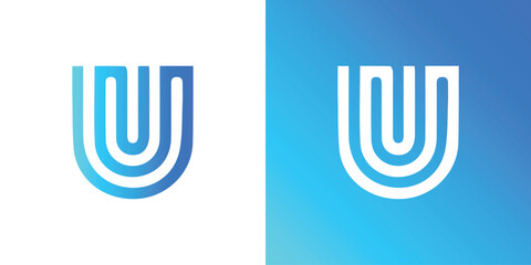 vector logo letter U