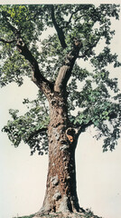 Fototapeta premium Majestic tree with lush green leaves.