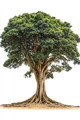 Majestic tree with lush green foliage.