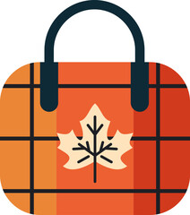 Autumn Bags Theme Style Design Vector Element
