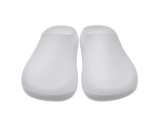 White sandals, transparent background