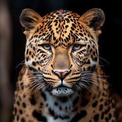 Naklejka premium portrait of a leopard