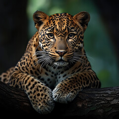 Fototapeta premium portrait of a leopard