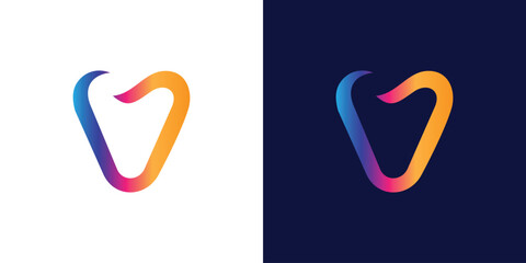 V Alphabet icon logo