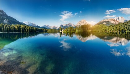 Fototapeta premium The lakeside is a sanctuary for wildlife and peace.