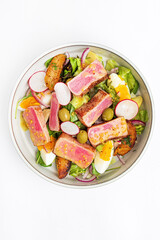 tuna salad in the bowl