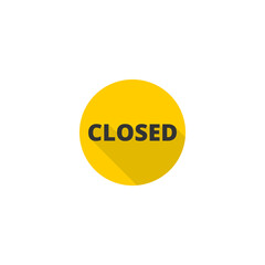 Closed icon isolated on transparent background
