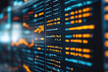 Fototapeta premium Stock Market Data Visualization