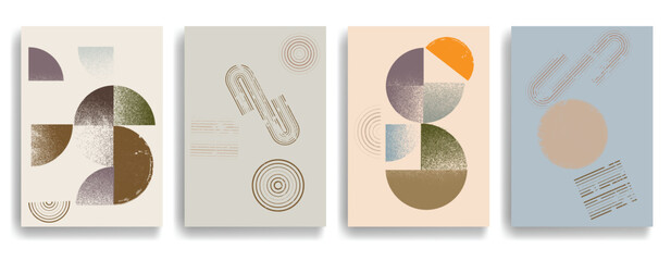 Modern wallpaper with minimalist design elements . Wall art . Contemporary posters with geometric shapes .Vector abstract wallpaper.